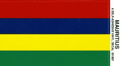 Mauritius Vinyl Flag Decal