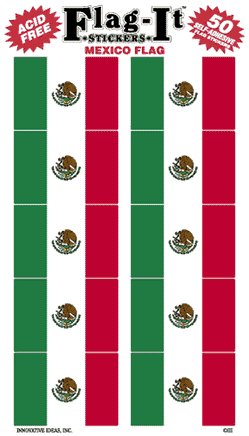 Mexican Flag-It Stickers - 50 per pack