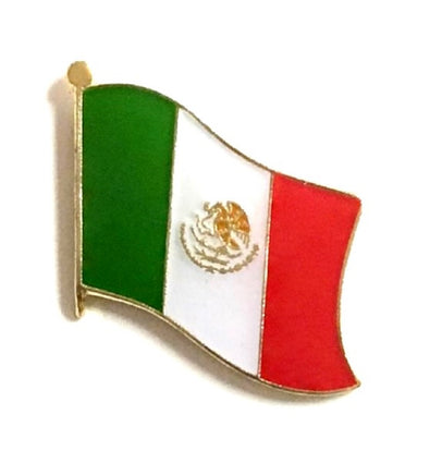Mexican Flag Lapel Pins - Single