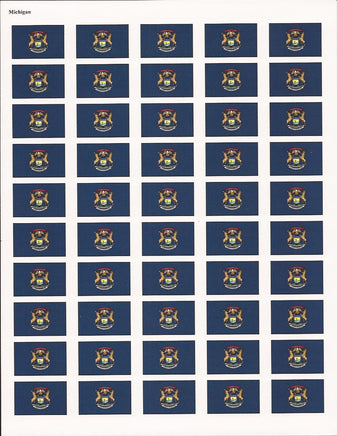 Michigan Vinyl Flag Decal