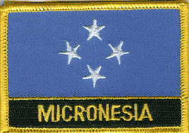 Micronesia Flag Patch - With Name