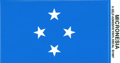 Micronesia Vinyl Flag Decal