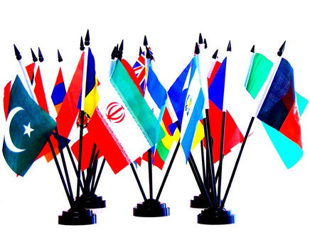 Miniature World Flag Assortment #3/Assortment of 25 World Flags