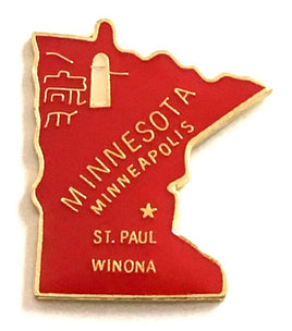Minnesota State Lapel Pin - Map Shape