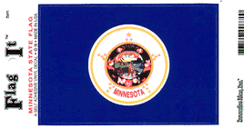 Minnesota State Vinyl Flag Decal