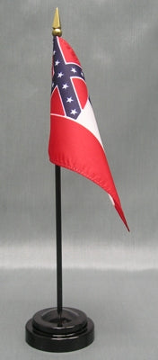 Mississippi Miniature Table Flag - Deluxe - Old Design