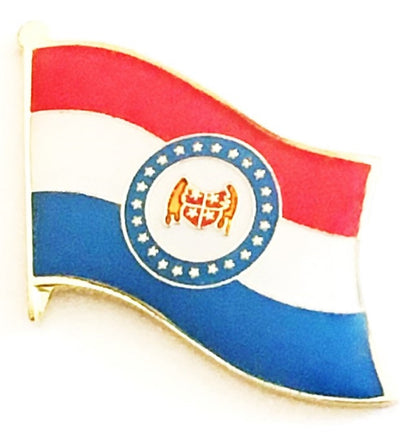 Missouri State Flag Lapel Pin - Single