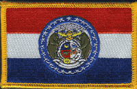 Missouri State Flag Patch - Rectangle