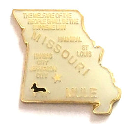 Missouri State Lapel Pin - Map Shape