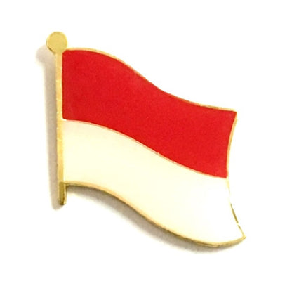 Monaco Flag Lapel Pins - Single