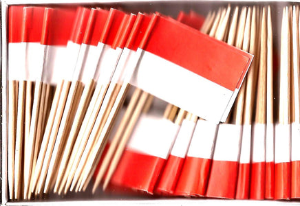 Monaco Flag Toothpicks