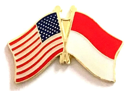 Monaco Friendship Flag Lapel Pins