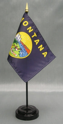 Montana Miniature Table Flag - Deluxe