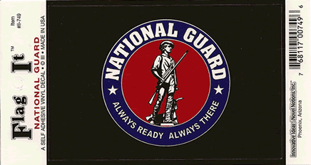 National Guard Flag Decal