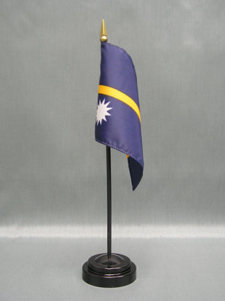 Nauru Deluxe Miniature Flag