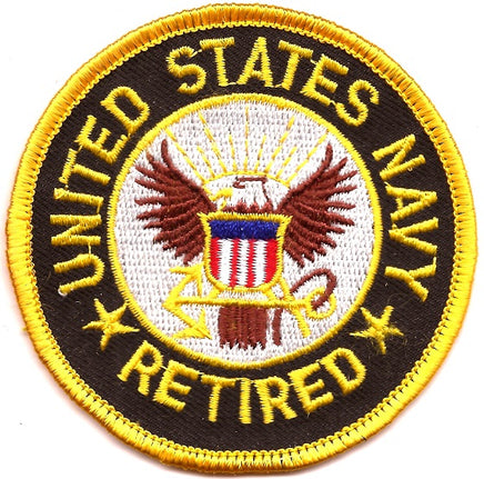 Navy Retired Patch - Round