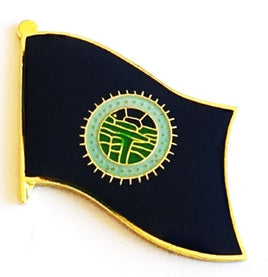 Nebraska State Flag Lapel Pin - Single