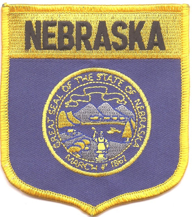 Nebraska State Flag Patch - Shield