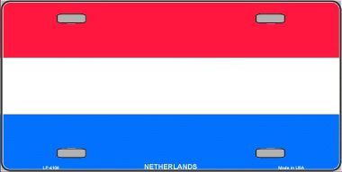Netherlands Flag License Plate