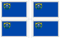 Nevada State Flag Stickers - 50 per sheet