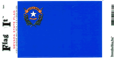 Nevada State Vinyl Flag Decal