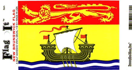 New Brunswick Flag Decal