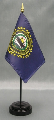 New Hampshire Miniature Table Flag - Deluxe