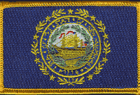 New Hampshire State Flag Patch Rectangle