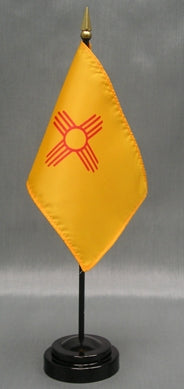 New Mexico Miniature Table Flag - Deluxe