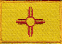 New Mexico State Flag Patch - Rectangle