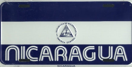 Nicaragua Flag License Plate