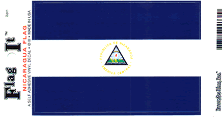 Nicaragua Vinyl Flag Decal