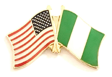 Nigeria Friendship Flag Lapel Pins