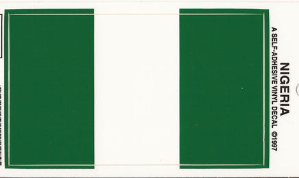 Nigerian Vinyl Flag Patch