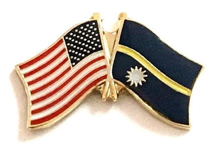 Nauru Friendship Flag Lapel Pins