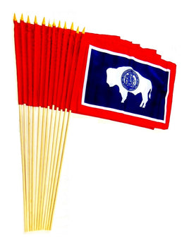 Wyoming 12"x18" Stick Flag