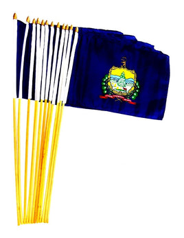 Vermont 12"x18" Stick Flag