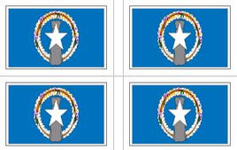 Northern Marianas Flag Stickers - 50 per sheet