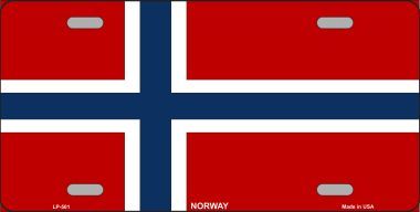 Norway Flag License Plate