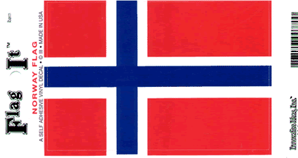 Norway Vinyl Flag Decal