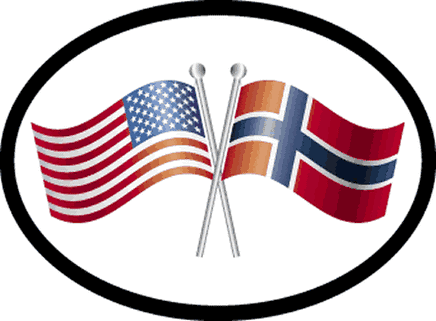 Norway Oval Friendship Decal