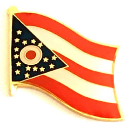Ohio State Flag Lapel Pin - Single