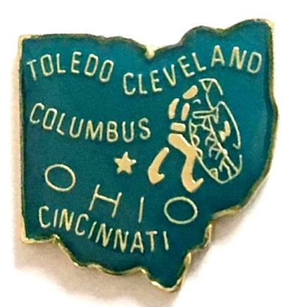 Ohio State Lapel Pin - Map Shape