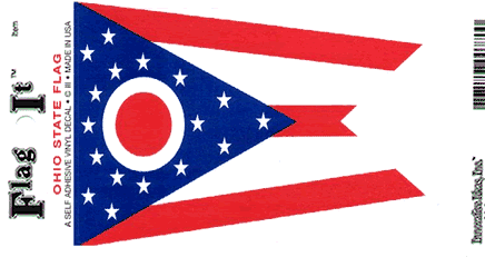 Ohio State Vinyl Flag Decal