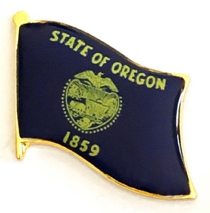 Oregon State Flag Lapel Pin - Single