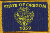 Oregon State Flag Patch - Rectangle