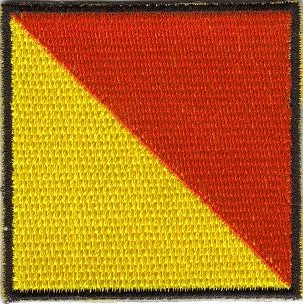 Oscar Nautical Signal Flag Patch