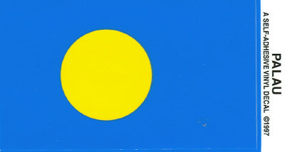 Palau Vinyl Flag Decal