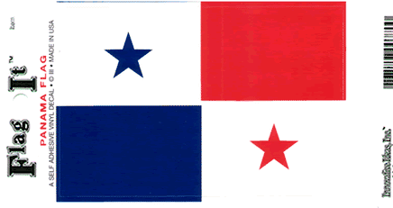 Panama Vinyl Flag Decal
