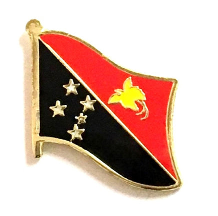 Papua New Guinea Flag Lapel Pins - Single